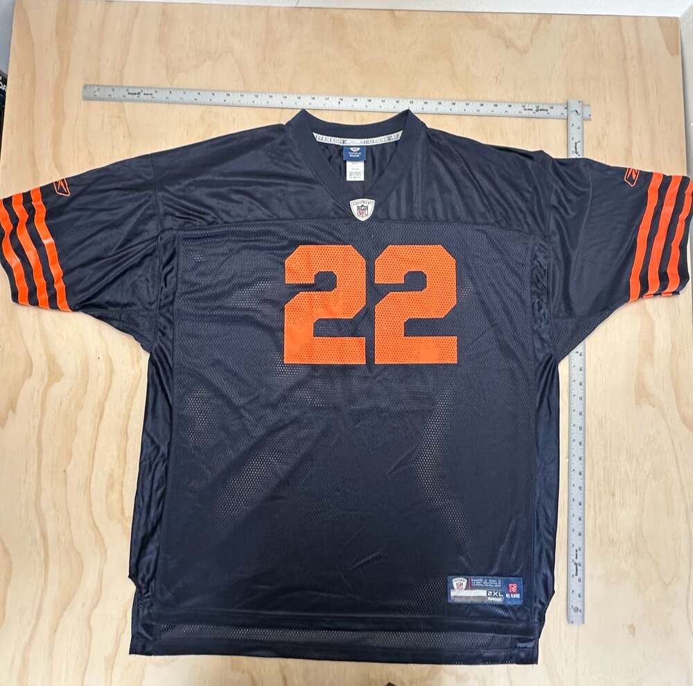 Matt Forte Chicago Bears #22 Reebok NFL Equipment Jersey Navy Blue Size 2XL